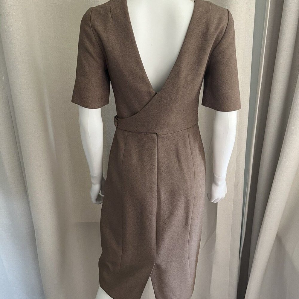 Jason Wu Beige Structured Sheath Short Sleeve Dre… - image 5